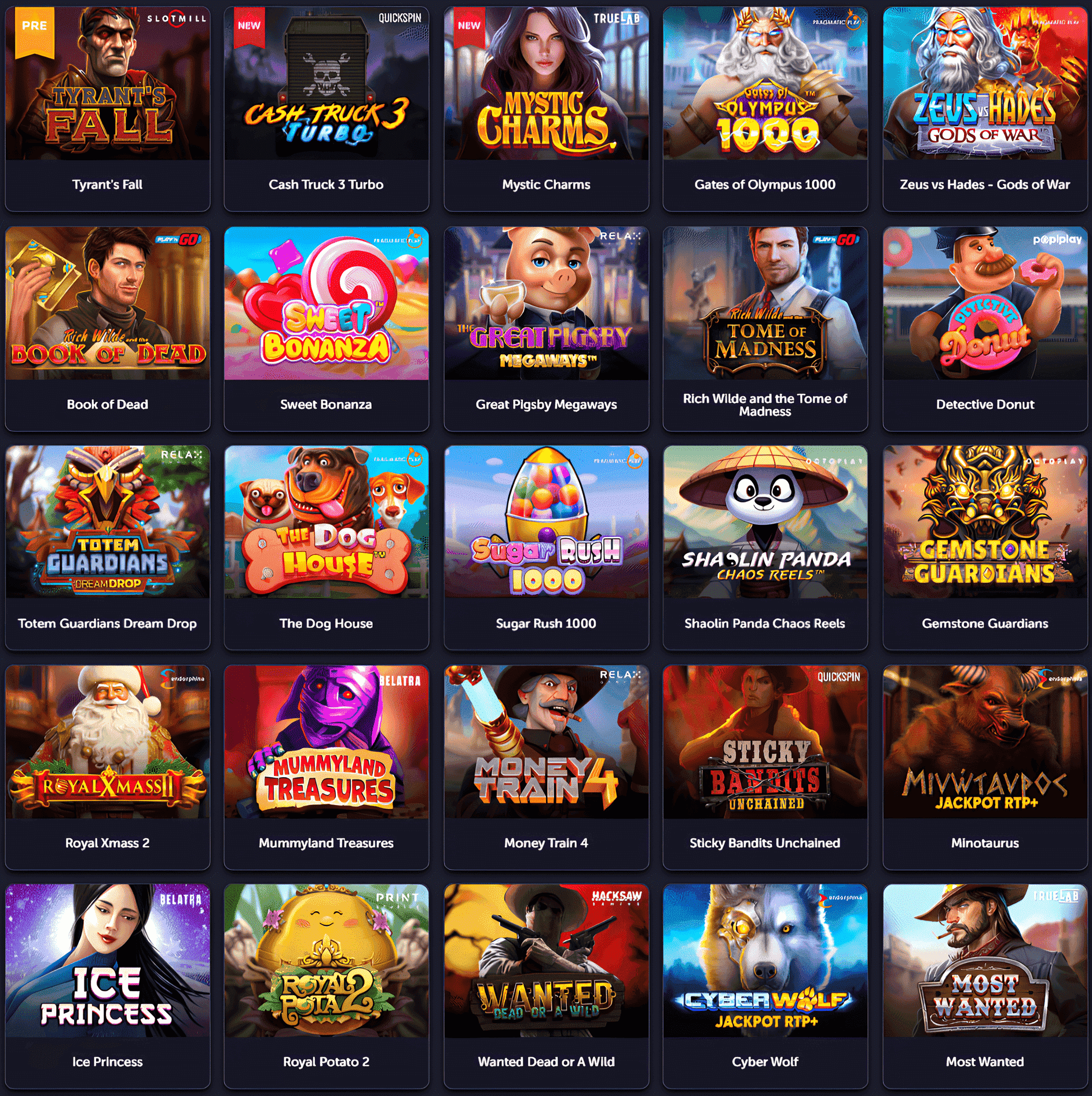 Игровой каталог Вавада